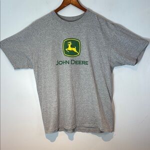 John Deere Gray Short Sleeve Tee Classic Crew Neck men’s XL